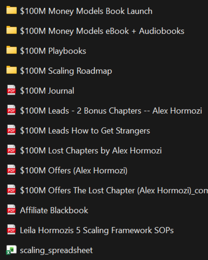 $100M® Money Models FREE Digital Bundle + 12 Playbooks ($6000)