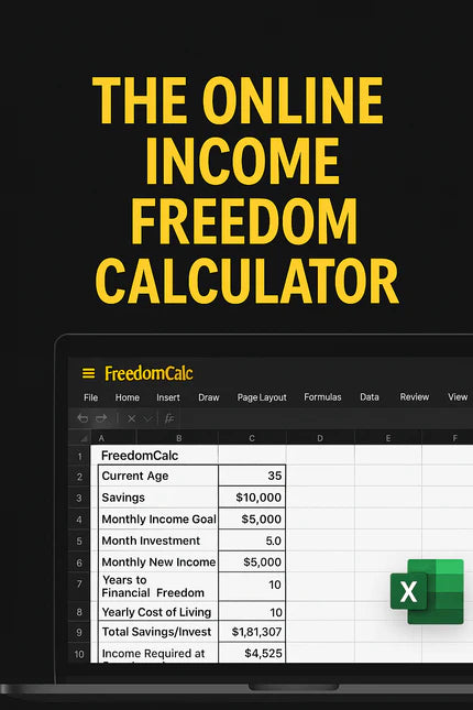 The Online Income Freedom Calculator